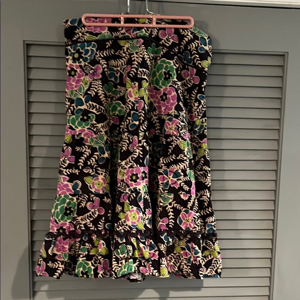 Floral Ruffle Skirt